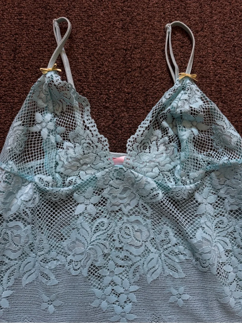 Victoria's Secret Turquoise Lace Chemise